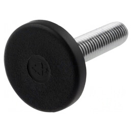 Picioruș Rigid Tehnopolimer PA 30mm M8 2500N | Electronic-mag.ro | Componente Electronice