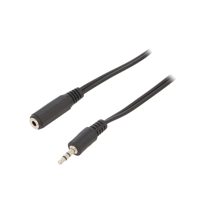 Cablu Audio Jack 3.5mm 3 Pin 2m Negru | Electronic-mag.ro | Componente Electronice