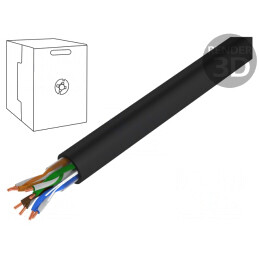 Cablu Ethernet Industrial U/UTP Cat5e 24AWG Cu PE | Electronic-mag.ro | Componente Electronice