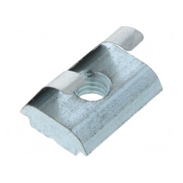Piuliță oțel zinc cu arc lamelar pentru profile 10mm | Electronic-mag.ro | Componente Electronice