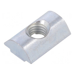 Piuliţă oţel zinc M6 pentru profile 6mm în T | Electronic-mag.ro | Componente Electronice
