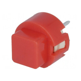 Comutator tastatură roșie SPST-NO 32VDC 0,01A THT | Electronic-mag.ro | Componente Electronice