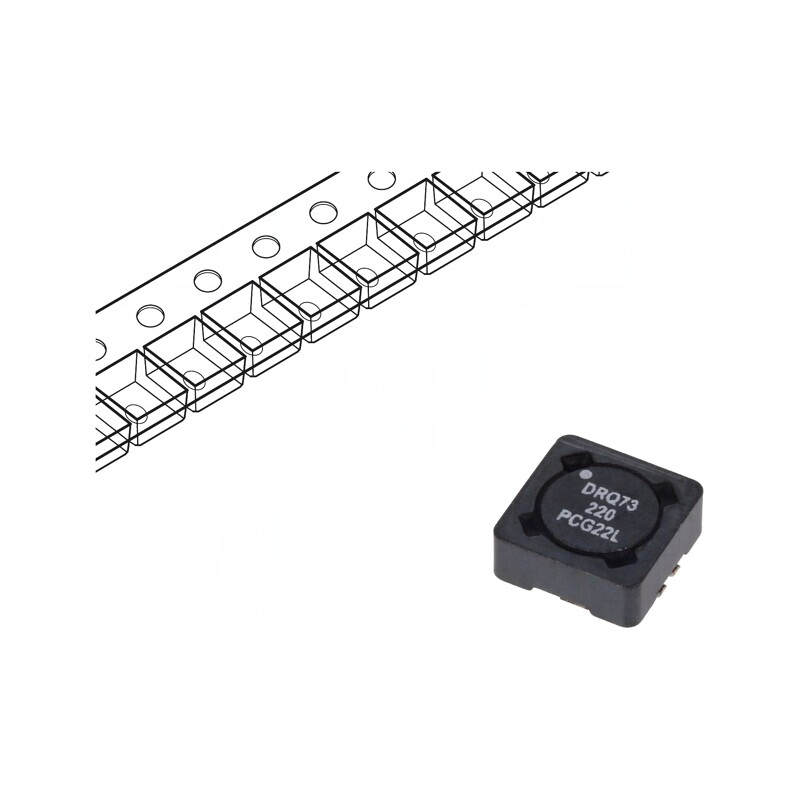 Inductor SMD 22uH 1.62A 107mΩ ±20% | Electronic-mag.ro | Componente Electronice