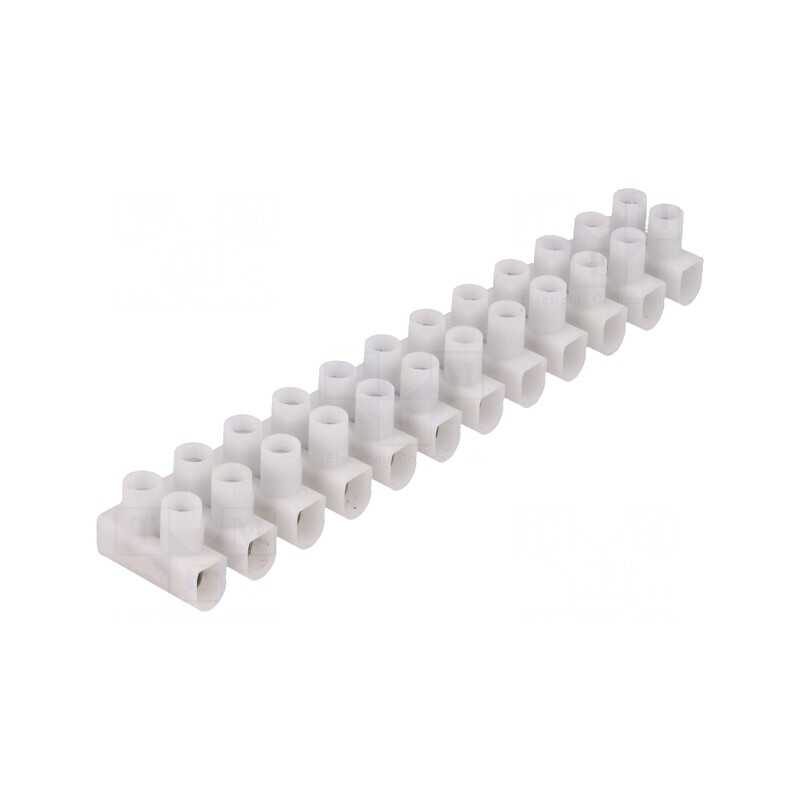 Regletă de Conexiuni cu Șurub Albă 450V 1,5-6mm2 | Electronic-mag.ro | Componente Electronice
