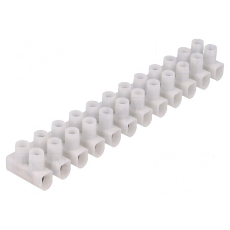 Regletă de Conexiuni cu Șurub Albă 450V 1,5-6mm2 | Electronic-mag.ro | Componente Electronice