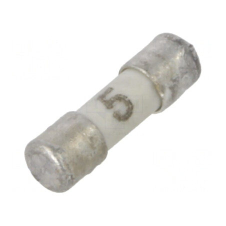 Siguranță ardere rapidă 5A 63VAC 125VDC 7x2mm | Electronic-mag.ro | Componente Electronice