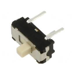 Comutator glisant 2 poziții SPDT 0.3A 6V DC ON-ON THT | Electronic-mag.ro | Componente Electronice