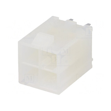 Soclu cablu-placă Mini-Fit Jr 4,2mm 4 PIN THT aurit | Electronic-mag.ro | Componente Electronice