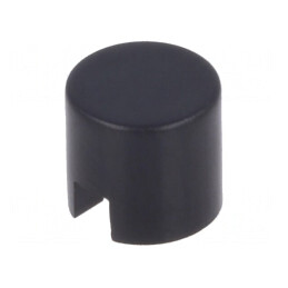 Tastă rotundă neagră 6mm 25-70°C | Electronic-mag.ro | Componente Electronice