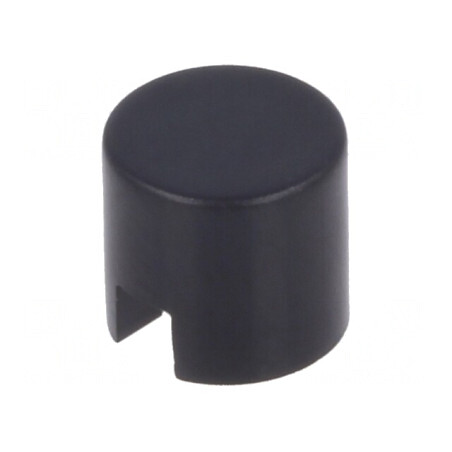 Tastă rotundă neagră 6mm 25-70°C | Electronic-mag.ro | Componente Electronice