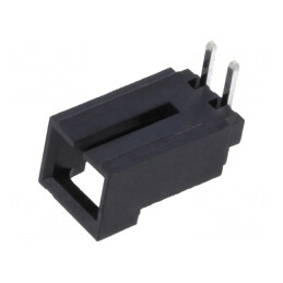 Soclu cablu-placă 2,54mm 2 pini 90° THT | Electronic-mag.ro | Componente Electronice