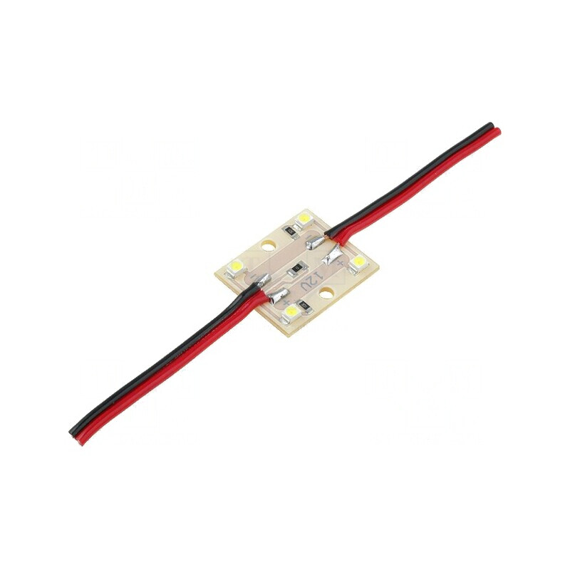 LED Roșie 12V 0.48W 120° 4 Diode | Electronic-mag.ro | Componente Electronice