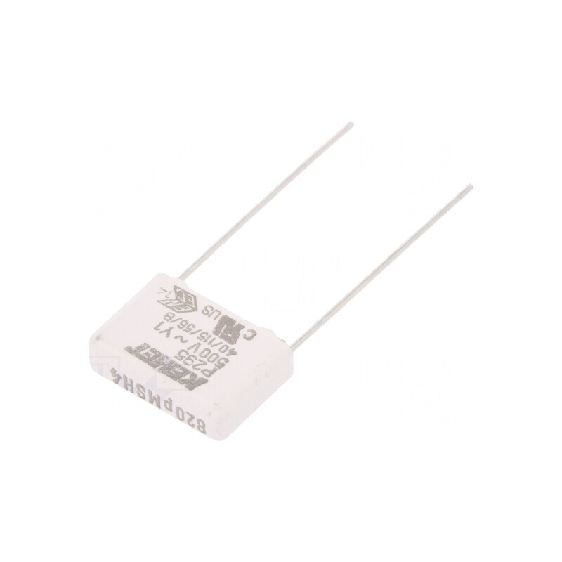 Condensator de Hârtie Y1 820pF 500VAC 15mm THT | Electronic-mag.ro | Componente Electronice