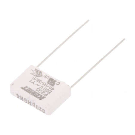 Condensator de Hârtie Y1 820pF 500VAC 15mm THT | Electronic-mag.ro | Componente Electronice