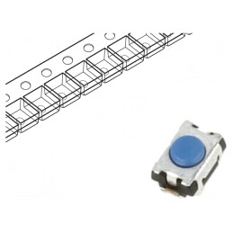 Microîntrerupător TACT SPST-NO 0,05A 12V SMT | Electronic-mag.ro | Componente Electronice