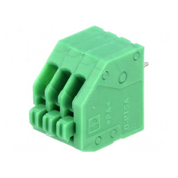 Regletă conexiuni PCB unghi 45° 2,5mm 3 piste 2A | Electronic-mag.ro | Componente Electronice
