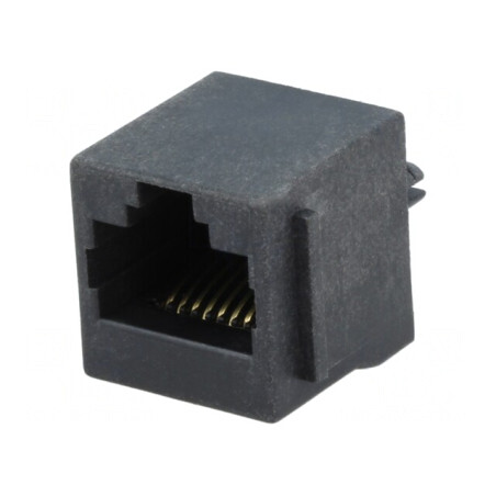 Soclu RJ45 8P8C Cat5 THT Drept | Electronic-mag.ro | Componente Electronice