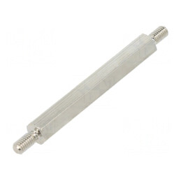 Piuliţă distantieră filetată M4 50mm hexagonală | Electronic-mag.ro | Componente Electronice