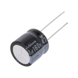 Condensator Electrolitic THT 47uF 160V 16x15mm | Electronic-mag.ro | Componente Electronice