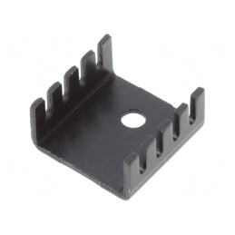 Radiator Extrudat Negru TO220 19x19x9.5mm | Electronic-mag.ro | Componente Electronice