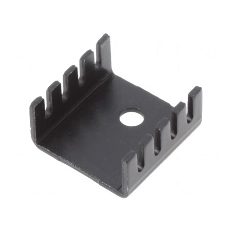 Radiator Extrudat Negru TO220 19x19x9.5mm | Electronic-mag.ro | Componente Electronice