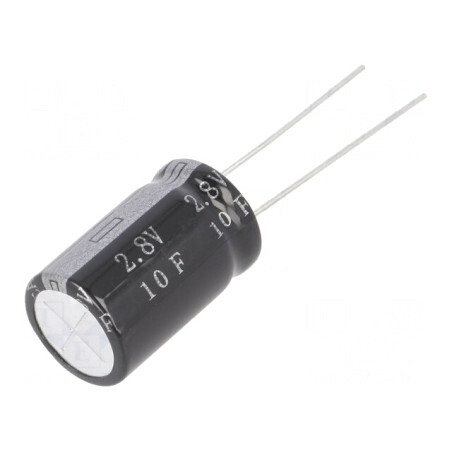 Supercondensator THT 10F 2,8VDC Ø12,5x21mm | Electronic-mag.ro | Componente Electronice