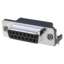 Conector D-Sub 15-Pin Mamă 90° THT | Electronic-mag.ro | Componente Electronice