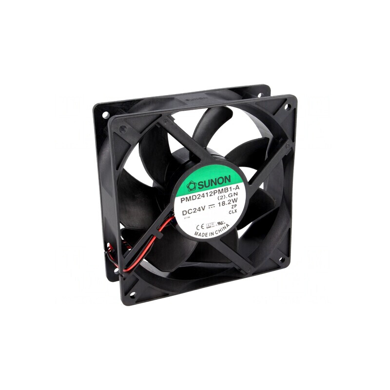 Ventilator axial DC 24V 120x120x38mm 322,8m3/h 54dBA | Electronic-mag.ro | Componente Electronice