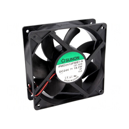 Ventilator axial DC 24V 120x120x38mm 322,8m3/h 54dBA | Electronic-mag.ro | Componente Electronice