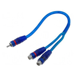 Cablu RCA dublu soclu la mufă RCA | Electronic-mag.ro | Componente Electronice