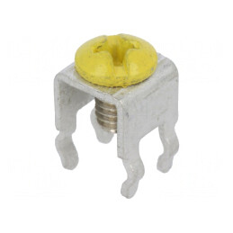 Terminal cu șurub galben THT | Electronic-mag.ro | Componente Electronice