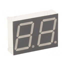 Afișaj LED 7 Segmente 20,32mm Galben-Verde | Electronic-mag.ro | Componente Electronice