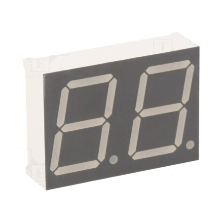 Afișaj LED 7 Segmente 20,32mm Galben-Verde | Electronic-mag.ro | Componente Electronice