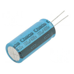 Condensator Electrolitic THT 100uF 400V 18x40mm | Electronic-mag.ro | Componente Electronice
