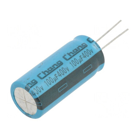Condensator Electrolitic THT 100uF 400V 18x40mm | Electronic-mag.ro | Componente Electronice