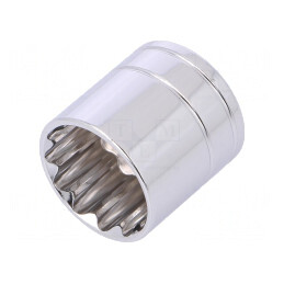 Tubulară 12mm 12 Puncte 1/4 Oțel Crom-Vanadium | Electronic-mag.ro | Componente Electronice