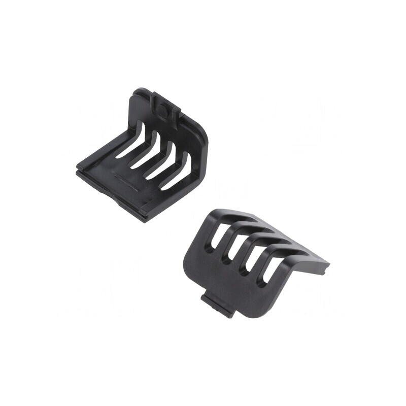 Set 10 Capace de Protecție Ventilate ABS Negru | Electronic-mag.ro | Componente Electronice