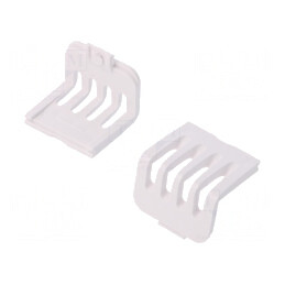 Capace de Protecție ABS Albe Ventilate 10 Buc. | Electronic-mag.ro | Componente Electronice