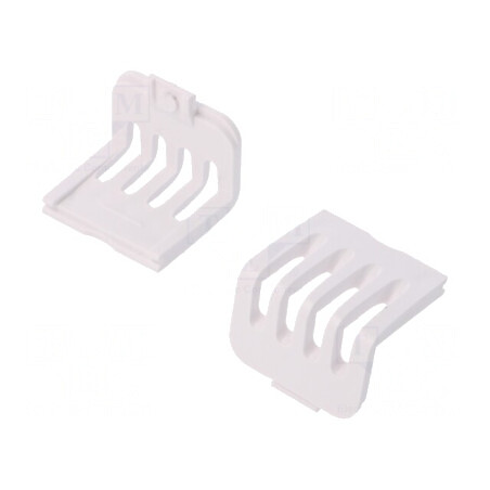 Capace de Protecție ABS Albe Ventilate 10 Buc. | Electronic-mag.ro | Componente Electronice