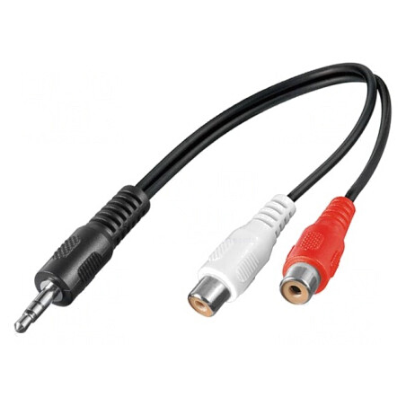 Cablu Jack 3,5mm la RCA 0,2m | Electronic-mag.ro | Componente Electronice