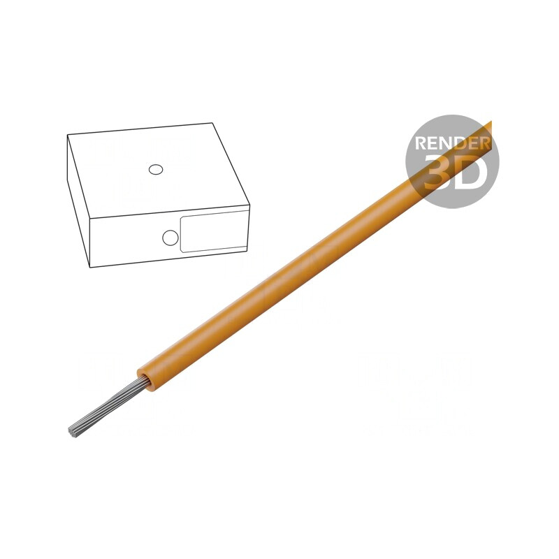Cablu HEAT 125 SC 1x0,75mm2 Cu Portocaliu | Electronic-mag.ro | Componente Electronice
