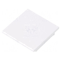 Obturator alb pentru profil LED, 2 bucăți, ABS | Electronic-mag.ro | Componente Electronice
