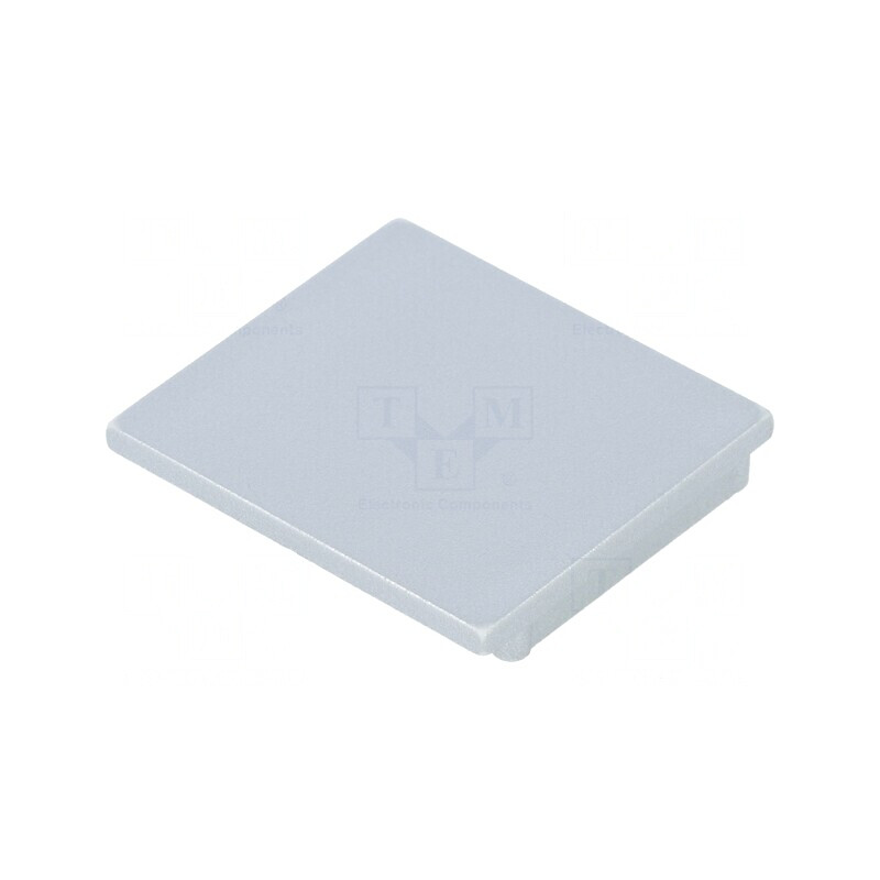 Obturator Argintiu pentru Profile LED, 2 Bucăți, ABS | Electronic-mag.ro | Componente Electronice