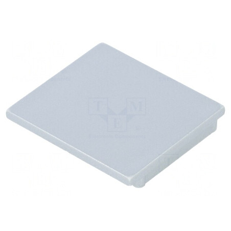 Obturator Argintiu pentru Profile LED, 2 Bucăți, ABS | Electronic-mag.ro | Componente Electronice