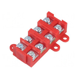 Regletă de conexiuni terminal 4 piste 1,5-4mm2 380V | Electronic-mag.ro | Componente Electronice