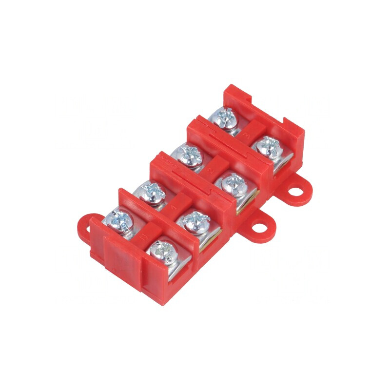 Regletă de conexiuni terminal 4 piste 1,5-4mm2 380V | Electronic-mag.ro | Componente Electronice