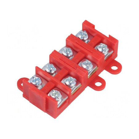 Regletă de conexiuni terminal 4 piste 1,5-4mm2 380V | Electronic-mag.ro | Componente Electronice