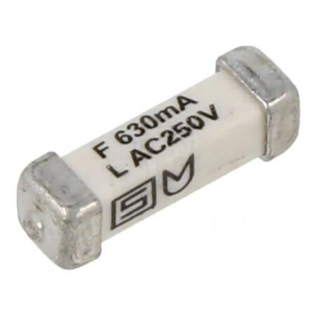 Siguranță ardere rapidă 630mA SMD 250VAC 125VDC | Electronic-mag.ro | Componente Electronice