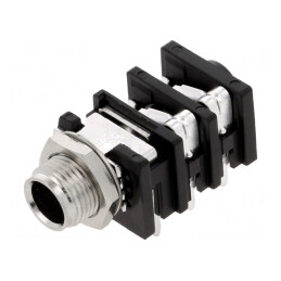 Soclu Jack 6,3mm Mamă Stereo cu Întrerupător Triplu | Electronic-mag.ro | Componente Electronice