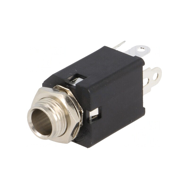 Soclu Jack 6,3mm Mamă Stereo cu Întrerupător Dublu | Electronic-mag.ro | Componente Electronice